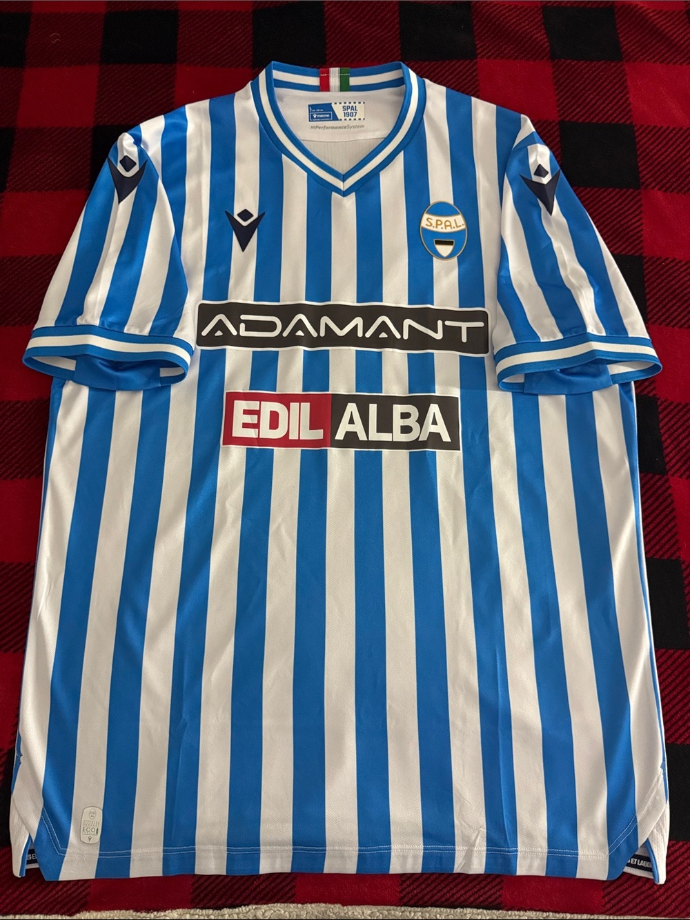 S.P.A.L. 1907 🇮🇹 Home Italian Serie B Macron Jersey